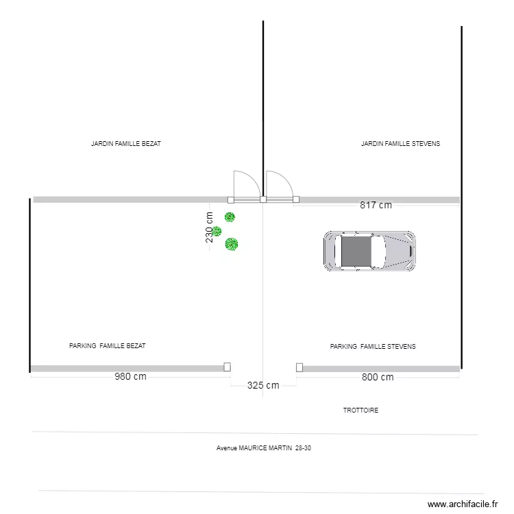 PARKING  Maurice Martin 28-30 Abatilles. Plan de 