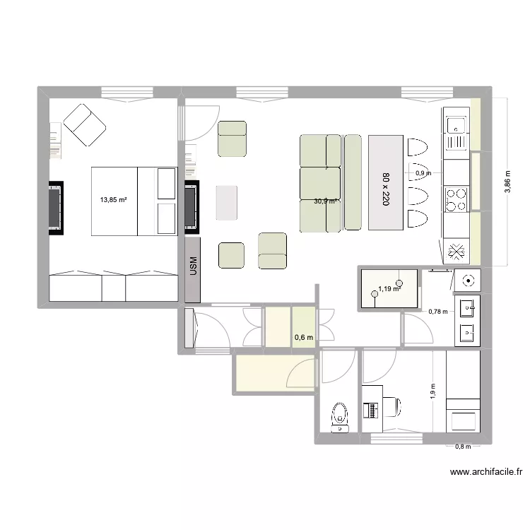 charlot 10 BIS. Plan de 