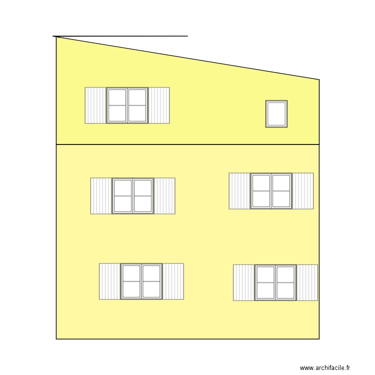 FACADE NORD. Plan de 0 pièce et 0 m2