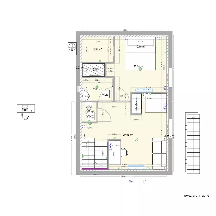 Natacha2026-2. Plan de 9  et 40 m²