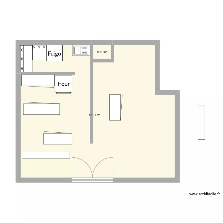 pepe. Plan de 2 Pièces et 58 m² pepe. Plan de 2 Pièces et 58 m²