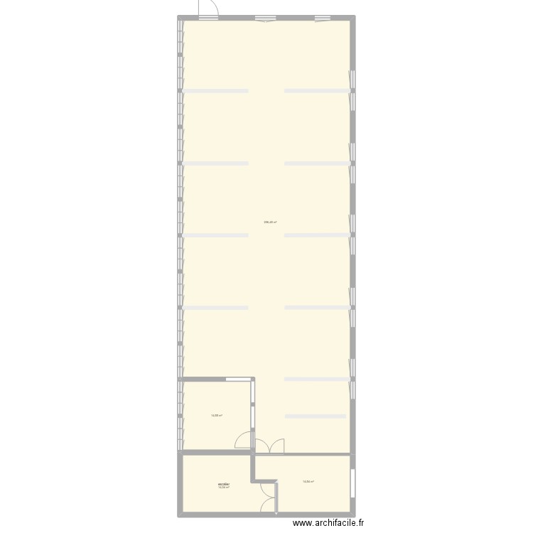 CDI avant travaux. Plan de 0 pièce et 0 m2