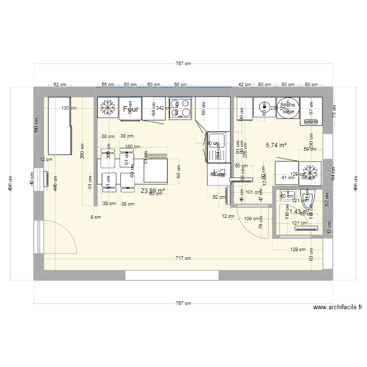 cuisine. Plan de 0 pièce et 0 m2