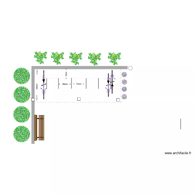 Parking vélos. Plan de Parking vélos. Plan de