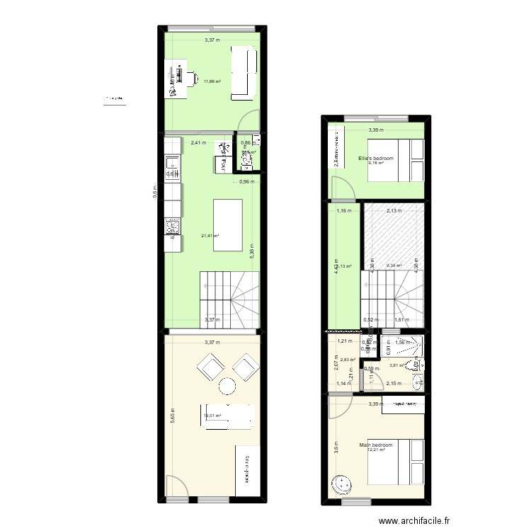 3 Ring Terrace_PR2. Plan de 10 pièces et 96 m2