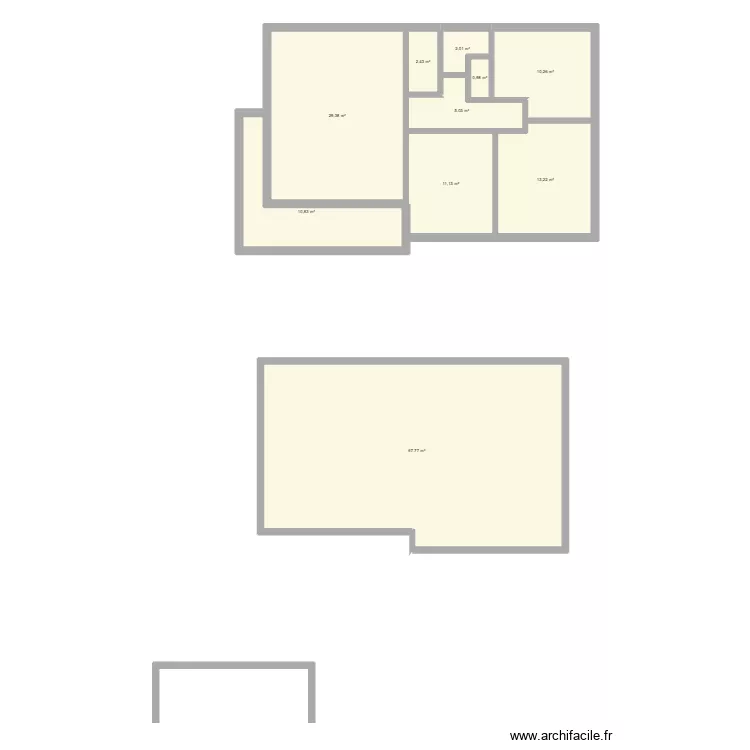 Maison Chapuis. Plan de 10  et 153 m²
