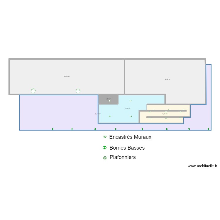 CFA PARVIS. Plan de 6 pièces et 165 m2