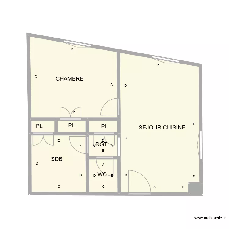 ALHIMI INVEST 2 EME REBOUL. Plan de 9  et 29 m²