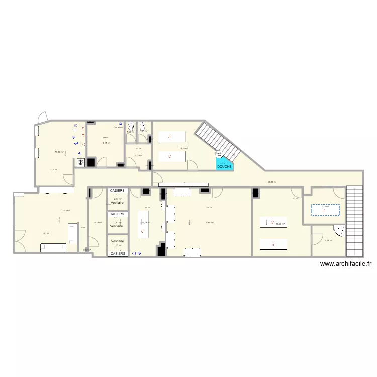 PLAN RDC PROJETE. Plan de 