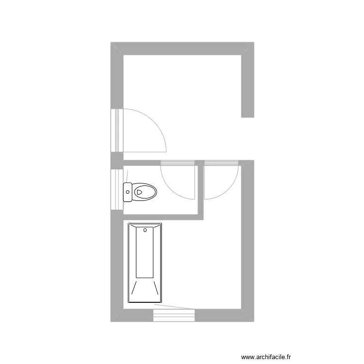 SdB etage. Plan de SdB etage. Plan de