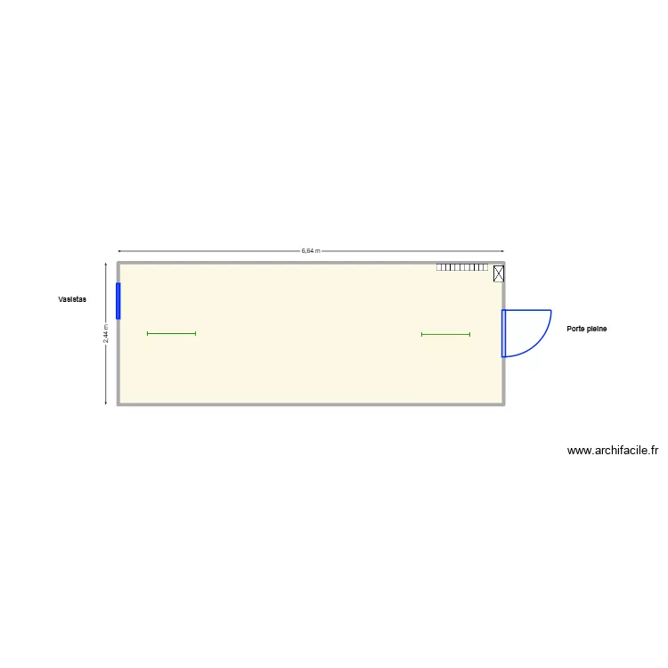 V520 ATEMCO. Plan de 1 pièce et 16 m²