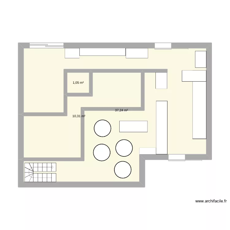 Cr&ecirc;perie de Youenn RDC. Plan de 