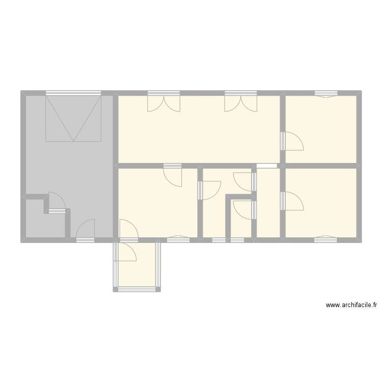 DANIEL - YAIVILLE. Plan de 10 pièces et 85 m2