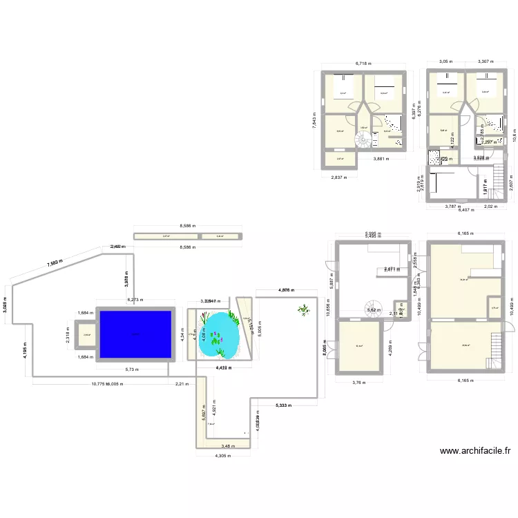 maison l&eacute;a. Plan de 