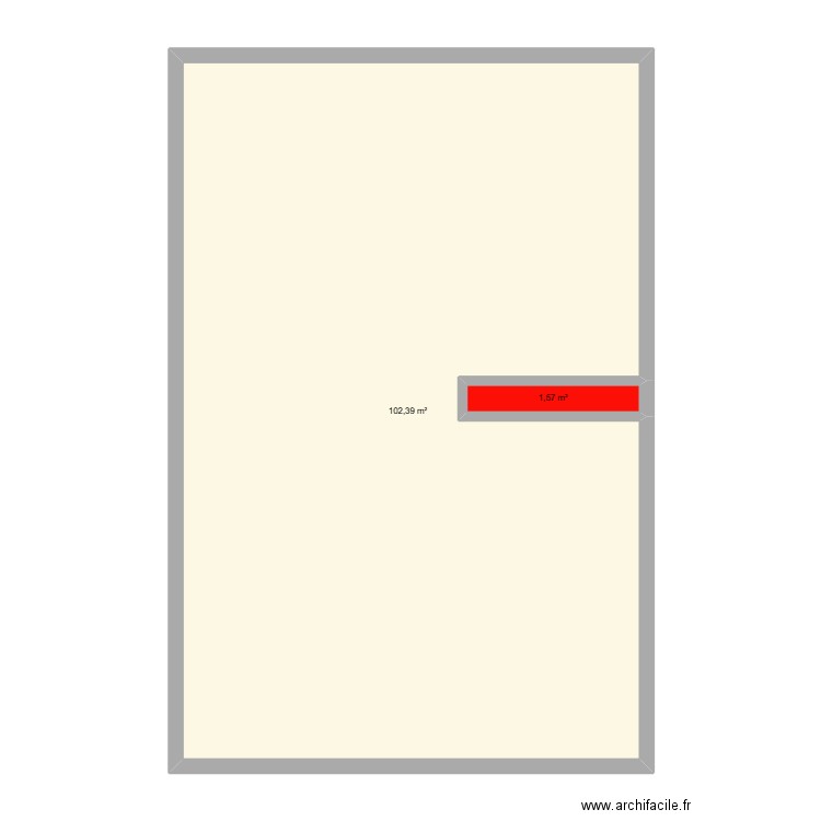 Billottet. Plan de 2 pièces et 104 m2