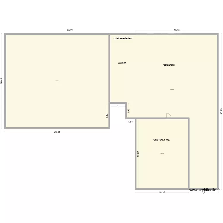 plan actuel. Plan de 