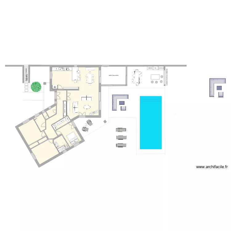 PROJET 1    RDC   VICTOR & LISA. Plan de 