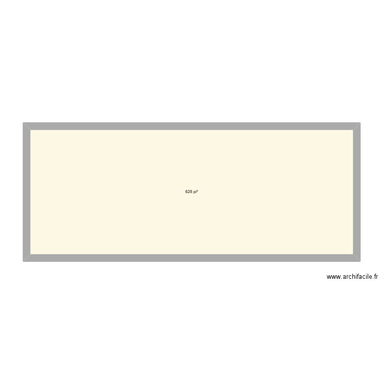 diane. Plan de 1 pièce et 58 m2