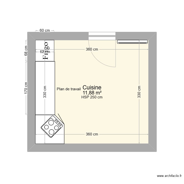 cuisine. Plan de 0 pièce et 0 m2