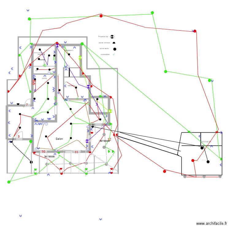 casa prise. Plan de 0 pièce et 0 m2