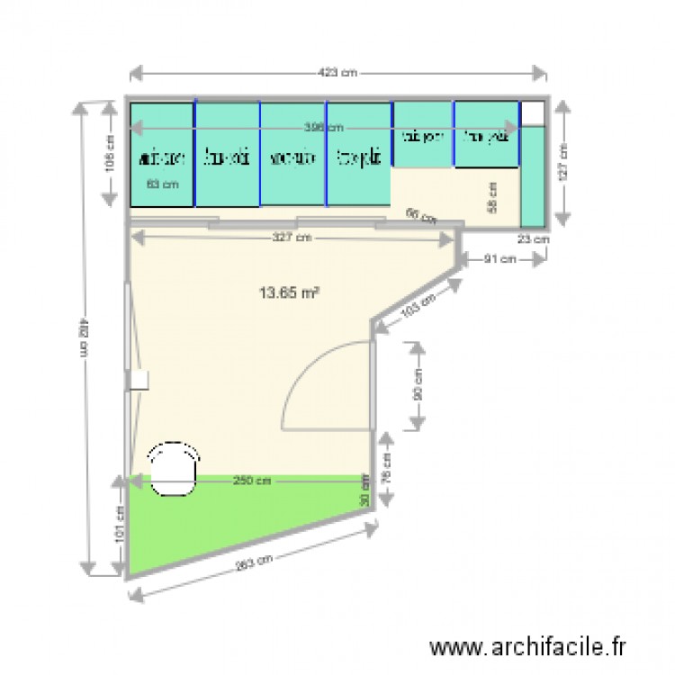 Mezzanine Thones V2. Plan de 0 pièce et 0 m2