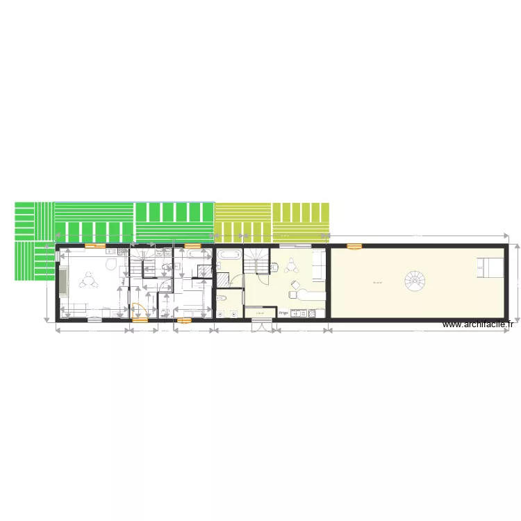 projet parisot maison bleue rdc 25 oct rdc projet 1. Plan de 