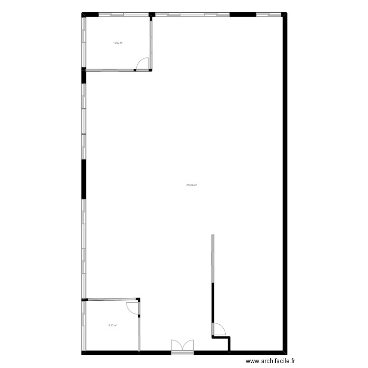 Rosny sous Bois Existant 31082022. Plan de 3 pièces et 298 m2