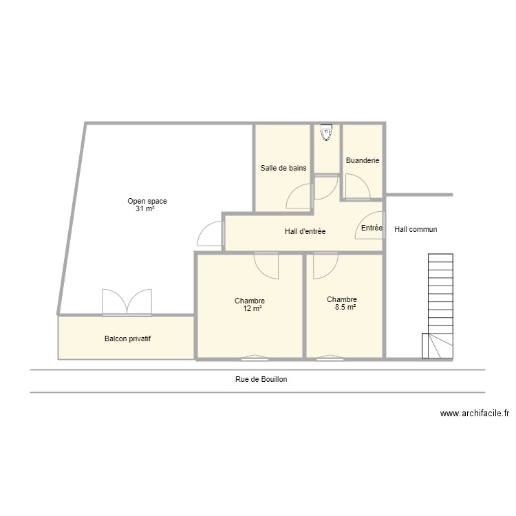 Appartement Bièvre. Plan de 0 pièce et 0 m2