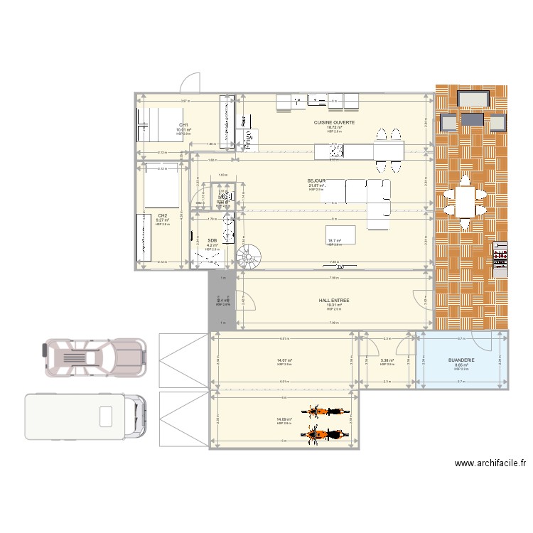 PLAN MAISON CONTAINER. Plan de 0 pièce et 0 m2