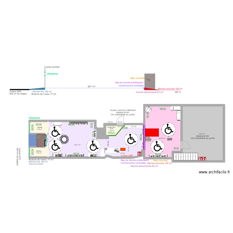 L'UNIVERS DE MAELOU APRES TRAVAUX espace rotation. Plan de 10 pièces et 91 m2