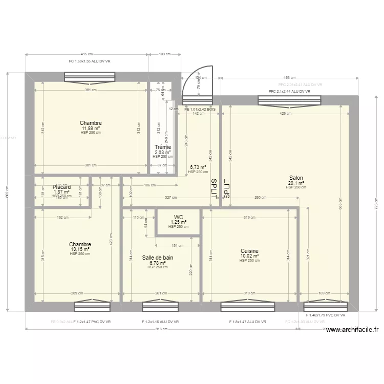 Fraunie . Plan de 