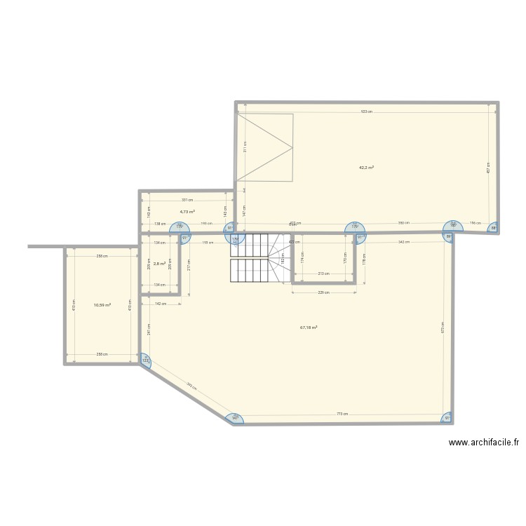 Bof. Plan de 5 pièces et 128 m2