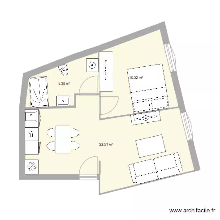 MONTFLEURY. Plan de 