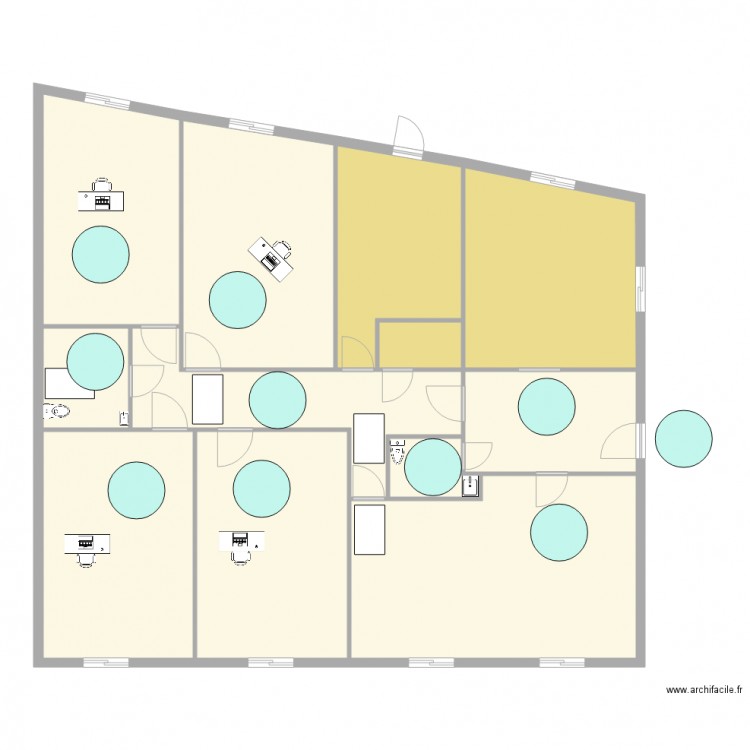 Gilet circulations. Plan de 0 pièce et 0 m2