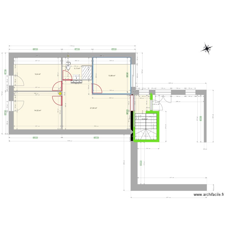 EviresEtage. Plan de 0 pièce et 0 m2