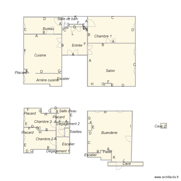 DA COSTA NOBLE PLOMB. Plan de 20 pièces et 49 m2