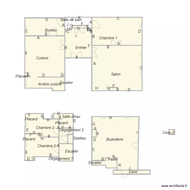 DA COSTA NOBLE PLOMB. Plan de 