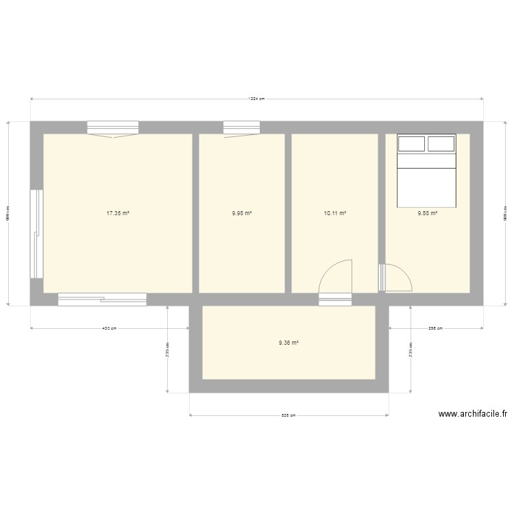 meuble houdetot 1. Plan de 0 pièce et 0 m2