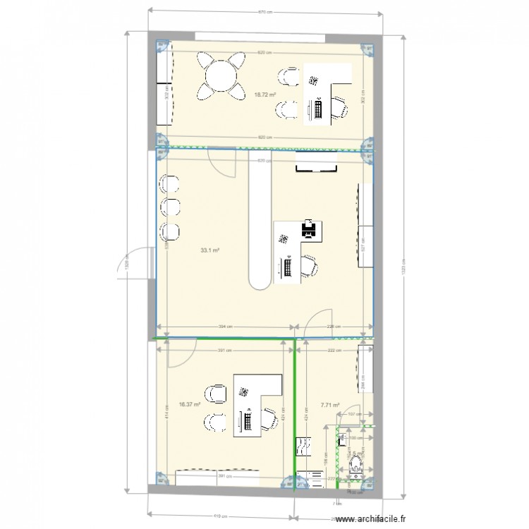 Commerces Nord. Plan de 0 pièce et 0 m2