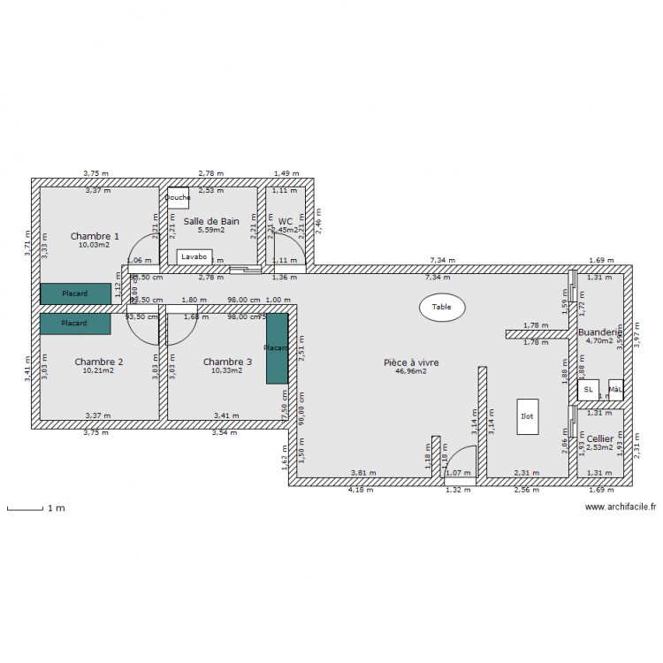 Maison 2 presk fini. Plan de 0 pièce et 0 m2