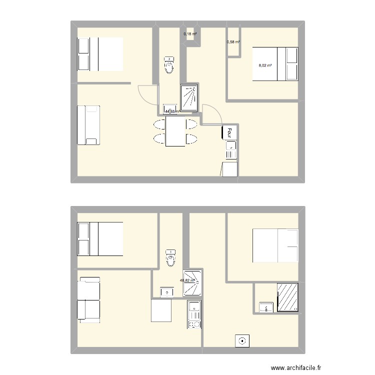 Rez de jardin. Plan de 0 pièce et 0 m2