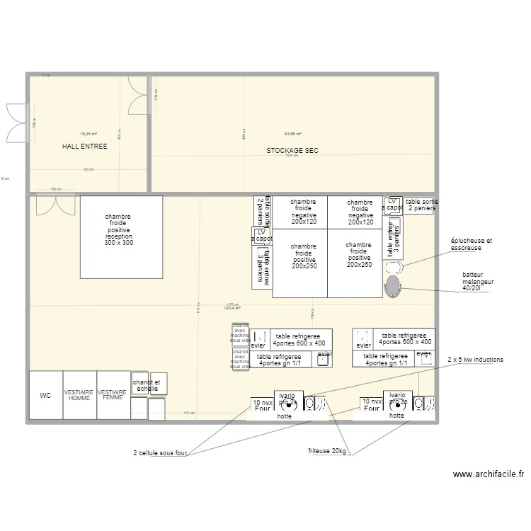 gaspard. Plan de 3 pièces et 183 m2