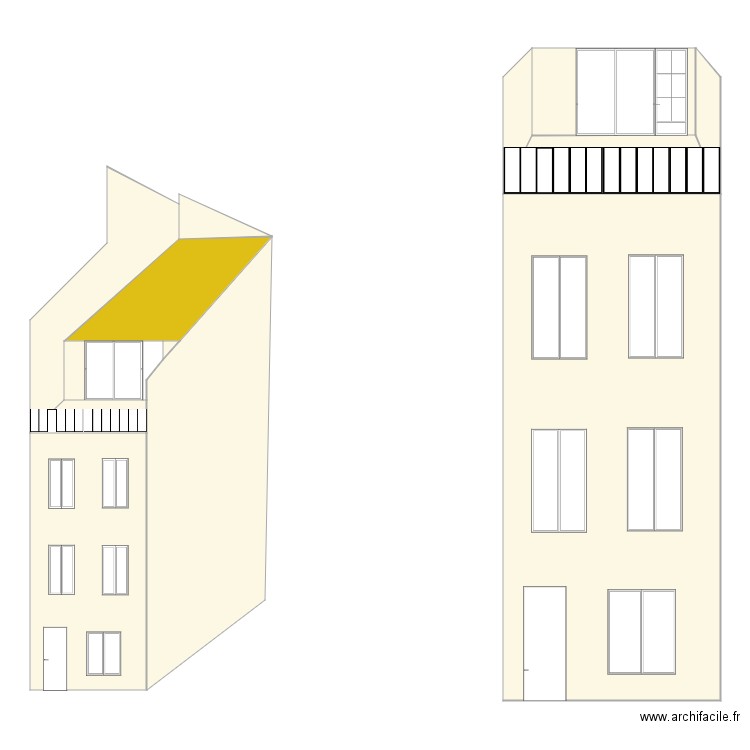 plan de facade Manosque. Plan de 0 pièce et 0 m2