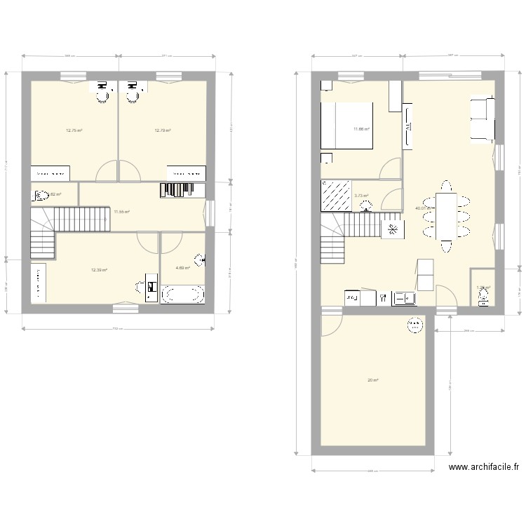 Ma maison 3. Plan de 11 pièces et 132 m2