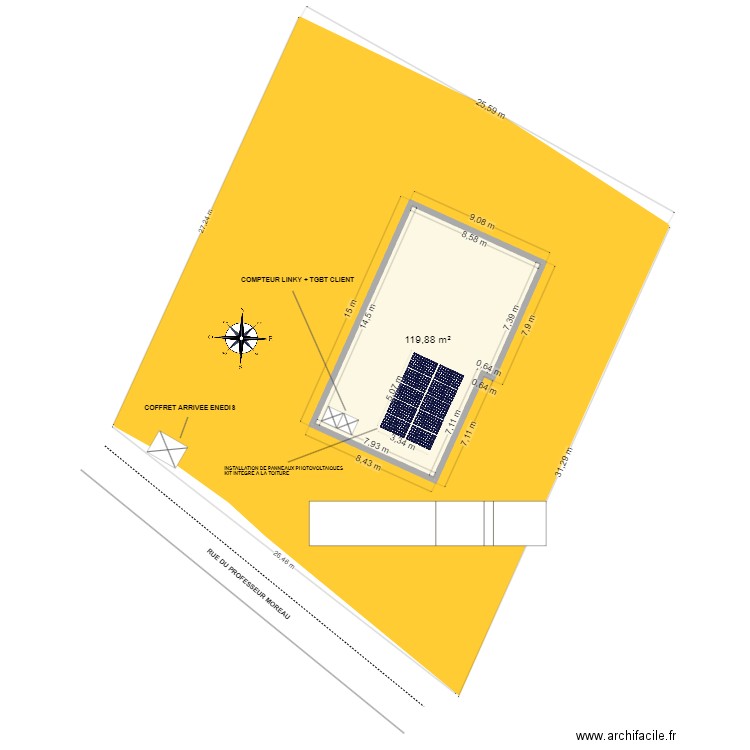 M LANDRON. Plan de 0 pièce et 0 m2