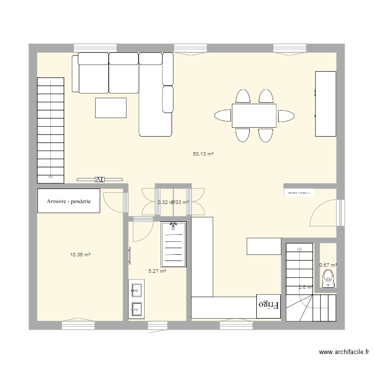 MAISON. Plan de 0 pièce et 0 m2