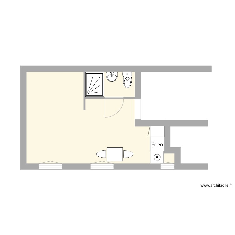 studio joinville. Plan de 0 pièce et 0 m2