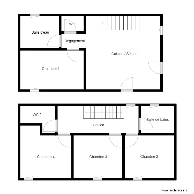 TROPEE Meziere sur couesnon. Plan de 9 pièces et 92 m2