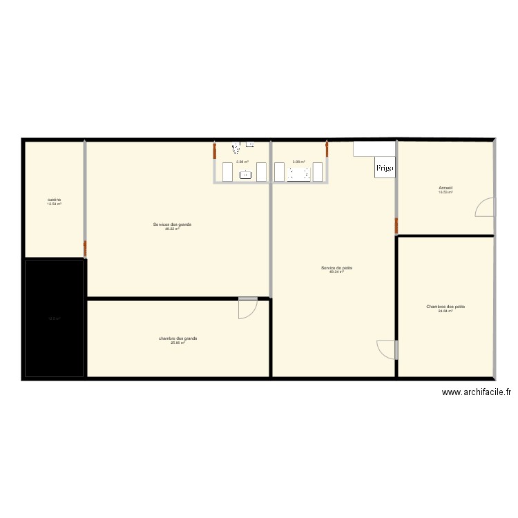 creche 3. Plan de 0 pièce et 0 m2