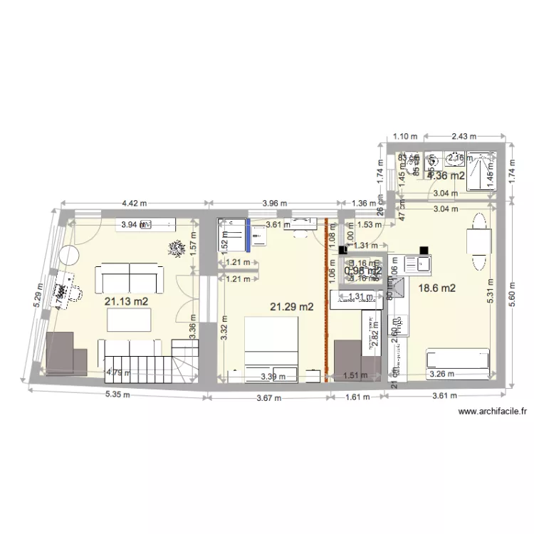 rez de chauss&eacute;e . Plan de 